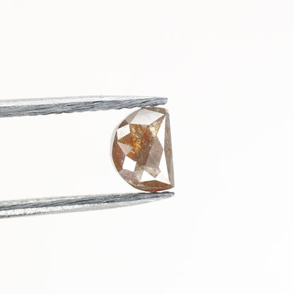 0.61 CT Half Moon Red Diamond for an Engagement Necklace: Custom Handmade Half Moon Ring Design - JayKrishna Diamond