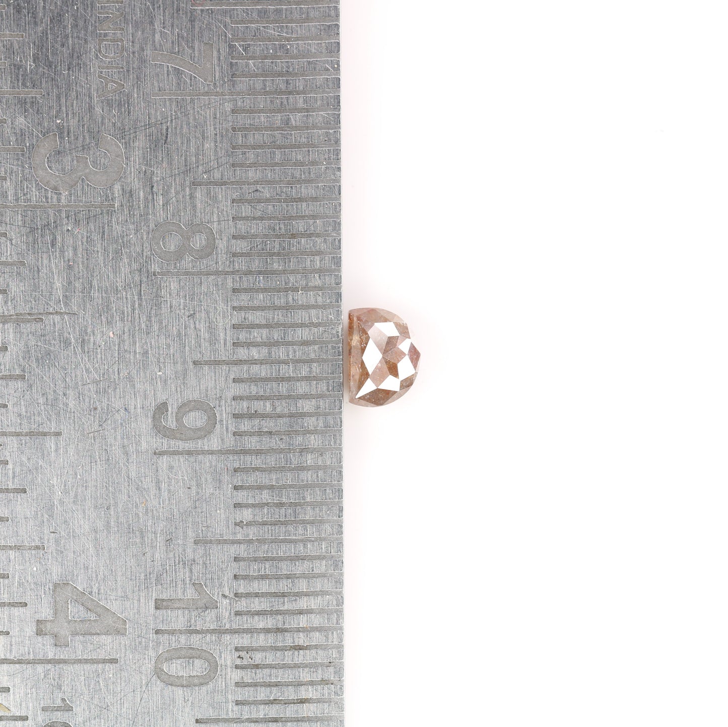0.61 CT Half Moon Red Diamond for an Engagement Necklace: Custom Handmade Half Moon Ring Design - JayKrishna Diamond