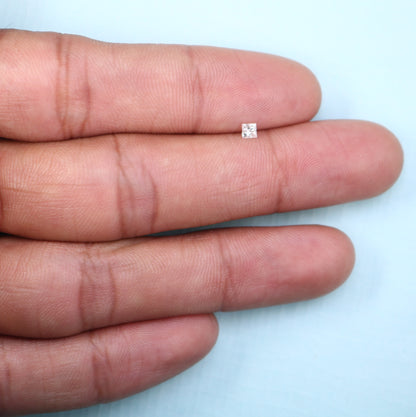 0.19 CT Salt and Pepper Princess Cut Diamond – Ideal for Engagement Rings, Necklaces, Promise Rings, Earrings & Anniversary Bracelet Gifts - JayKrishna Diamond