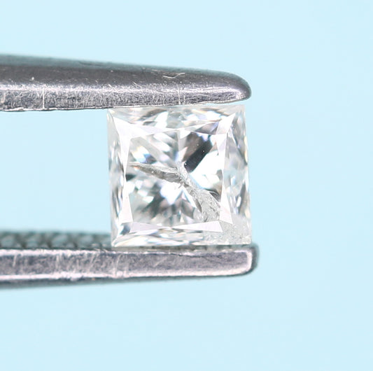 0.18 CT Princess Shape Salt and Pepper Diamond - Perfect for Engagement Rings, Necklaces, Promise Rings, Earrings, and Anniversary Gifts - JayKrishna Diamond