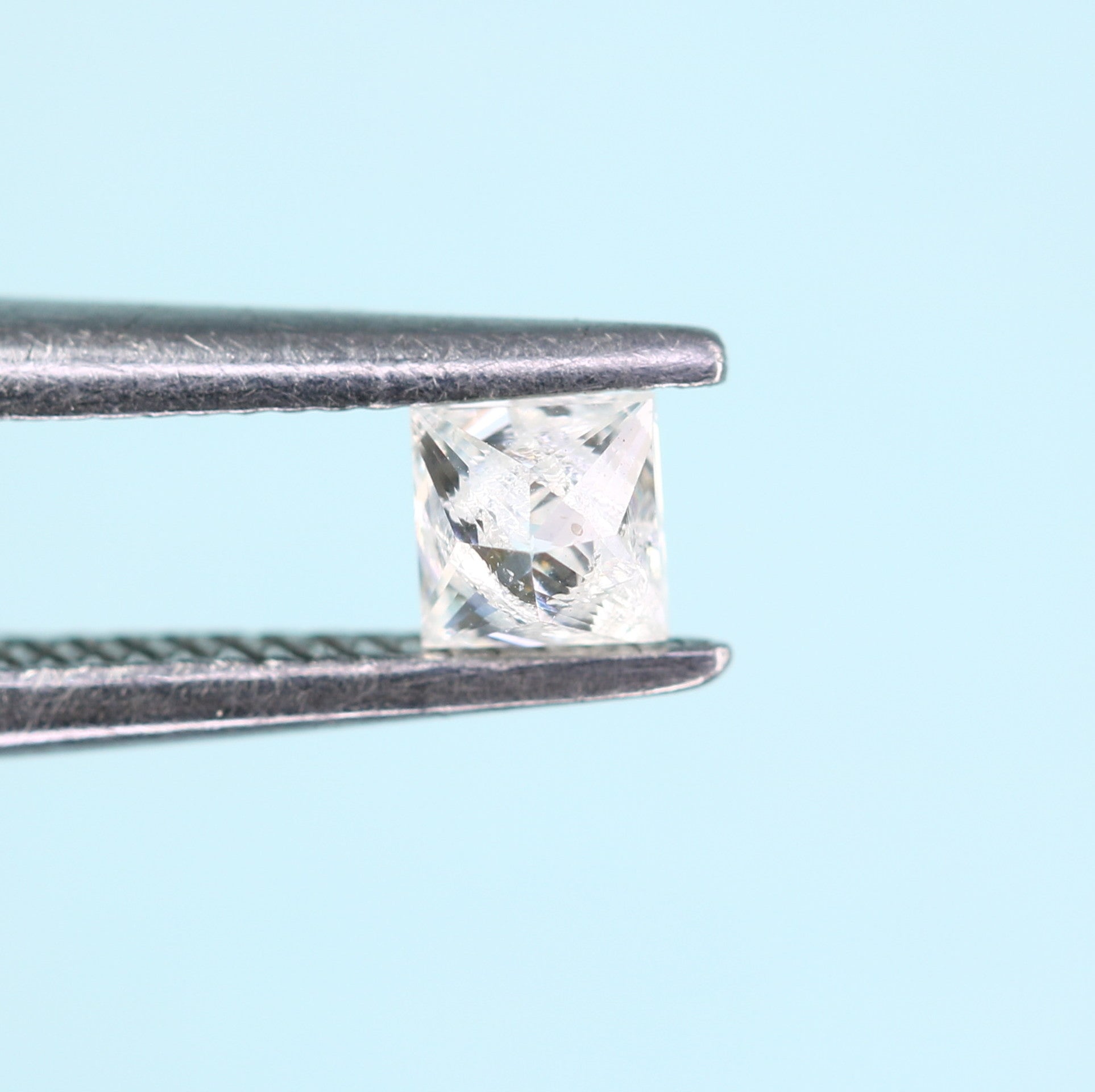0.18 CT Princess Shape Salt and Pepper Diamond - Perfect for Engagement Rings, Necklaces, Promise Rings, Earrings, and Anniversary Gifts - JayKrishna Diamond