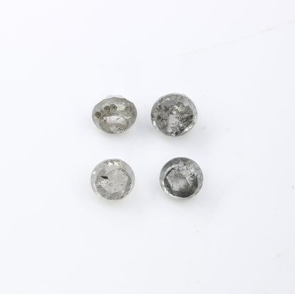 1.16 CT  Salt And Pepper Loose Round Rose Cut Diamond For Engagement Ring - JayKrishna Diamond