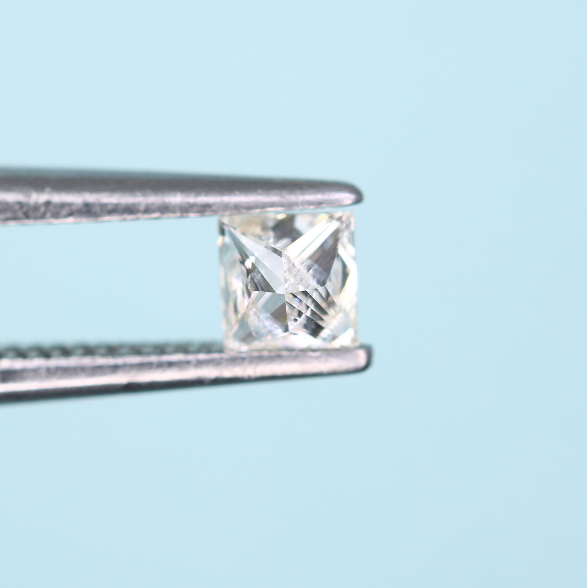 0.18 CT Princess Cut Salt and Pepper Loose Diamond - Ideal for Engagement Rings, Necklaces, Earrings, and Custom Jewelry - JayKrishna Diamond