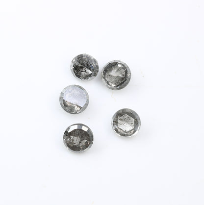 1.07 CT 3.40 to 3.60 MM Loose Salt And Pepper Round Rose Cut Diamond For Engagement Ring - JayKrishna Diamond