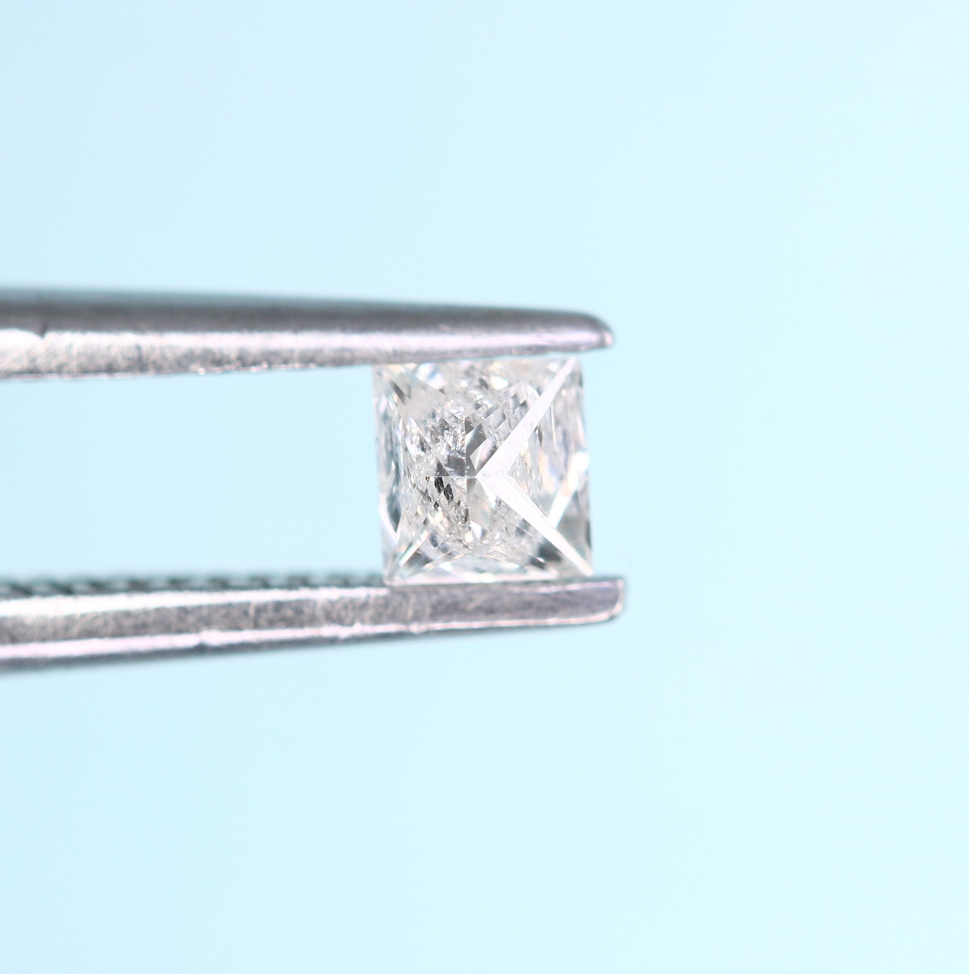 0.18 CT Salt and Pepper Princess Shape Diamond - Perfect for Engagement Rings, Necklaces, Promise Rings, Earrings, and Anniversary Gifts - JayKrishna Diamond