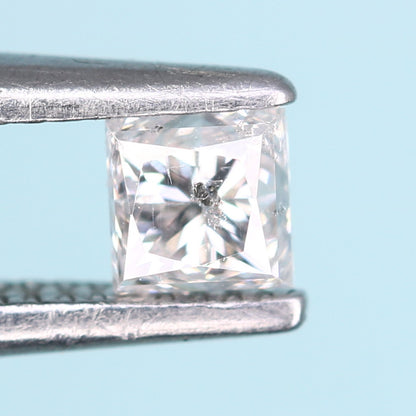 0.23 CT Salt and Pepper Princess Cut Diamond – Ideal for Engagement Rings - JayKrishna Diamond