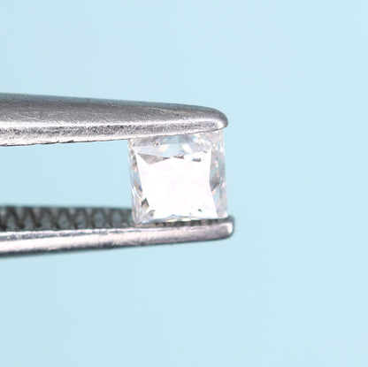 0.23 CT Salt and Pepper Princess Cut Diamond – Ideal for Engagement Rings - JayKrishna Diamond