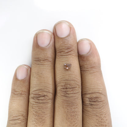 0.61 CT Half Moon Red Diamond for an Engagement Necklace: Custom Handmade Half Moon Ring Design - JayKrishna Diamond