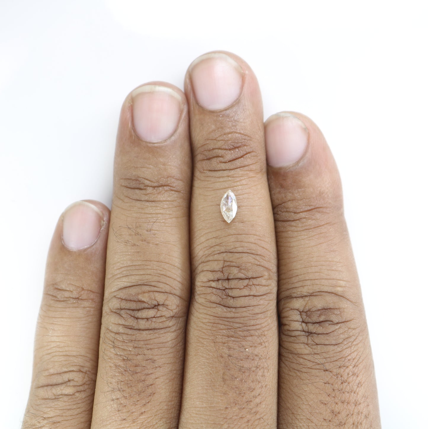 0.37 CT Marquise Shape Peach Diamond | Loose Natural Gemstone for Wedding Rings, Custom Necklaces & Unique Solitaire Jewelry - JayKrishna Diamond