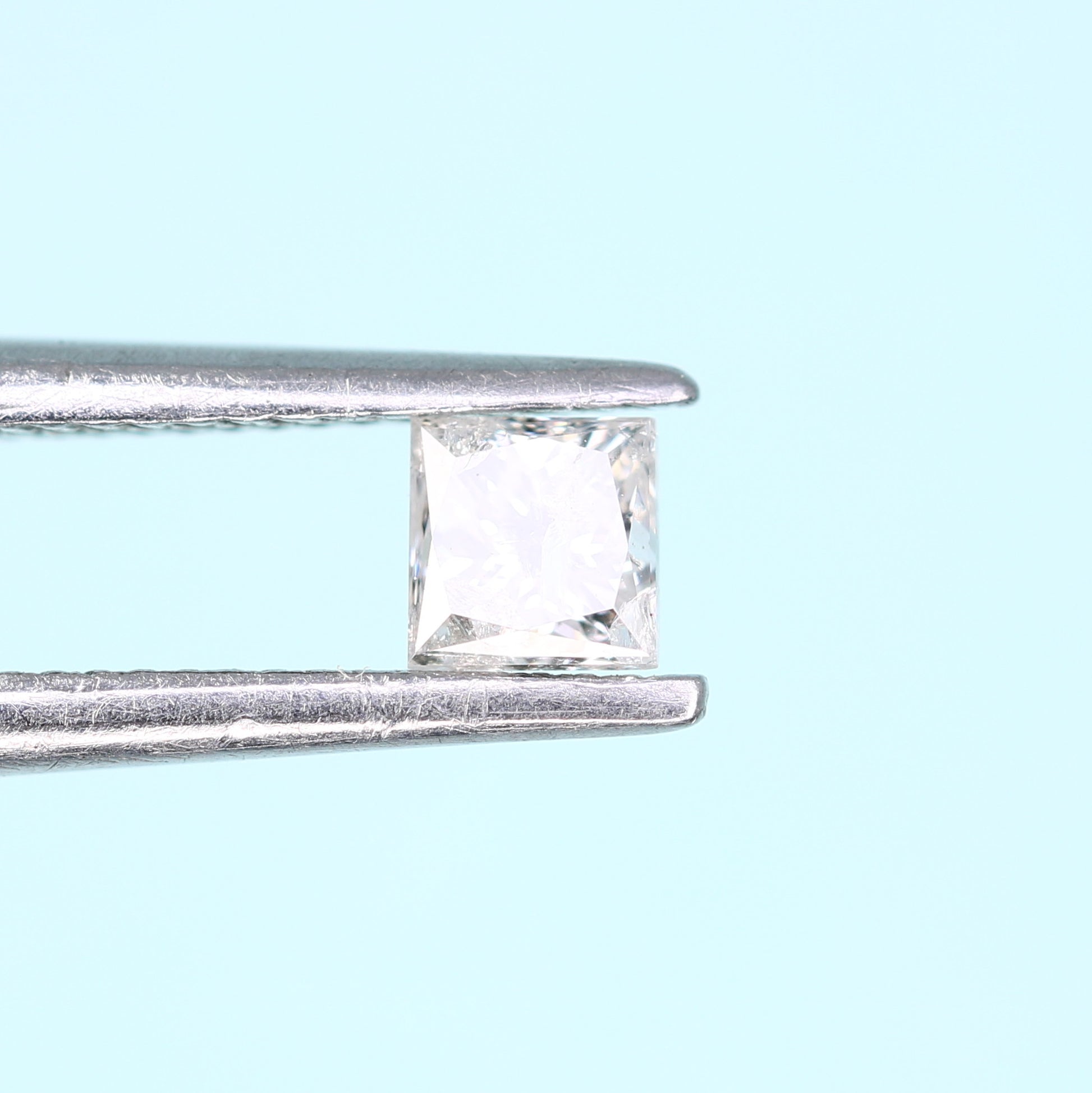 0.21 CT Princess Shape Salt and Pepper Diamond – Ideal for Engagement Rings - JayKrishna Diamond