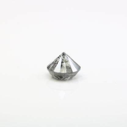 1.24 CT Salt and Pepper Round Brilliant Cut Diamond For Engagement Ring - JayKrishna Diamond
