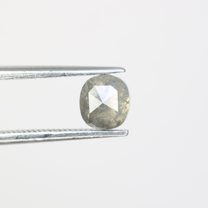 Oval Shape Diamond Ring 0.91 Carat Salt And Pepper Diamond For Engagement Ring - JayKrishna Diamond