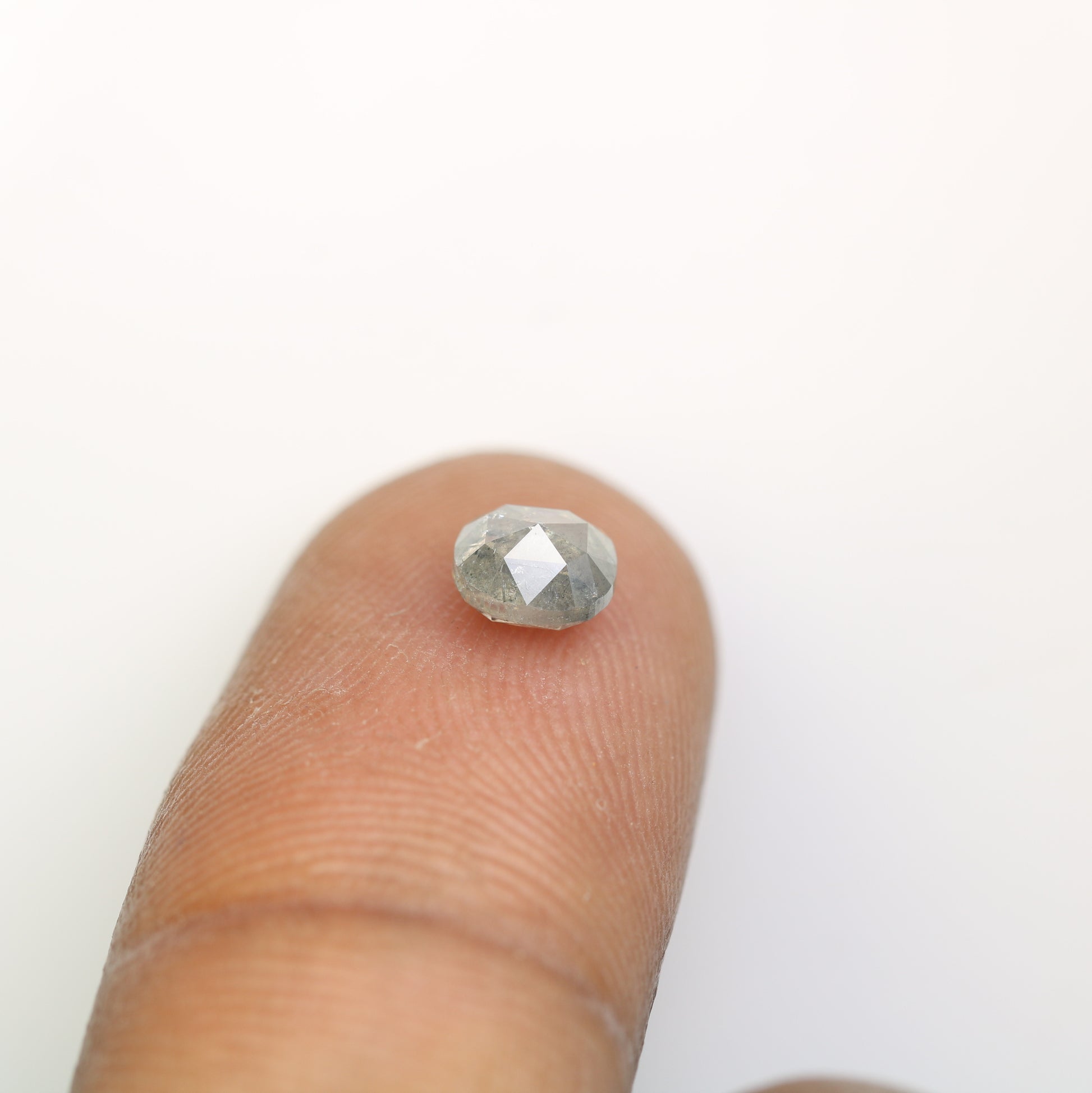 Oval Shape Diamond Ring 0.91 Carat Salt And Pepper Diamond For Engagement Ring - JayKrishna Diamond
