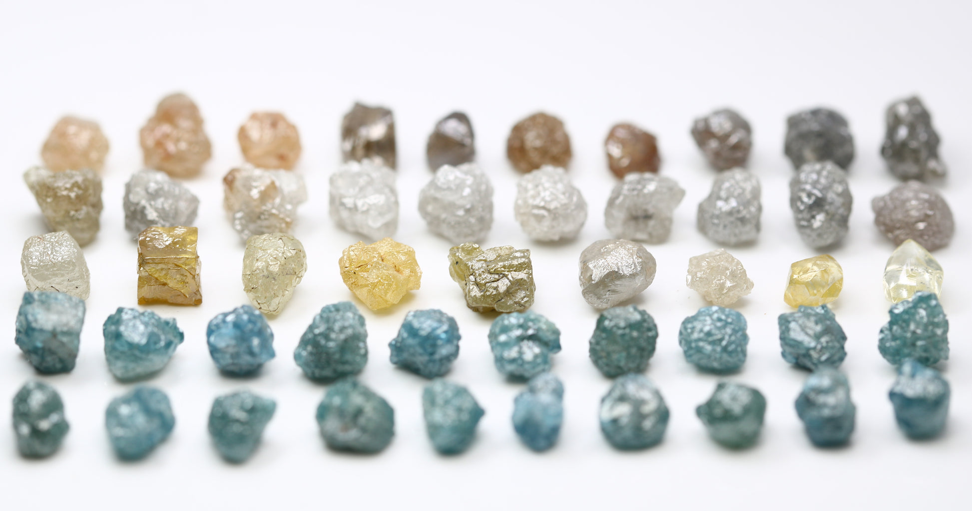 0.46 CT To 1.35 CT Natural Multi Color Raw Uncut Rough Diamonds - JayKrishna Diamond