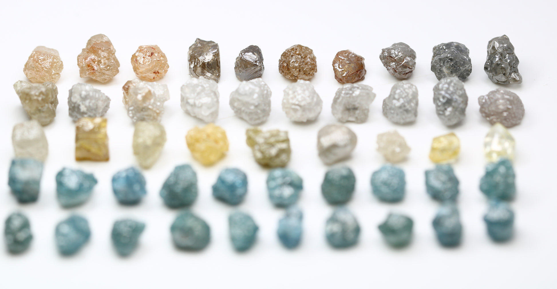 0.46 CT To 1.35 CT Natural Multi Color Raw Uncut Rough Diamonds - JayKrishna Diamond