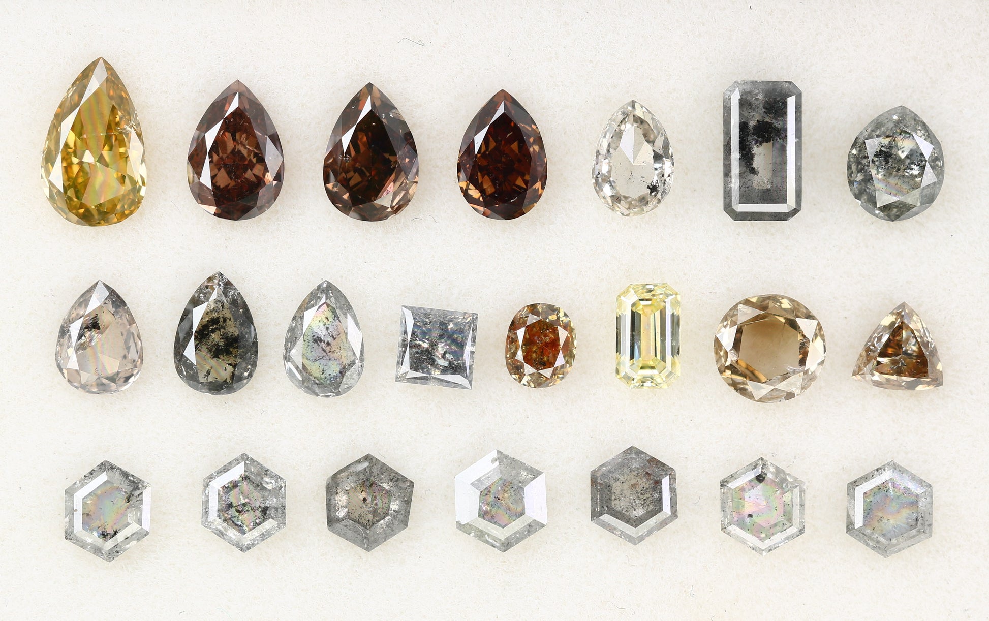 0.16 CT to 0.47 CT Mixed Color Natural Diamonds - Ideal for Engagement Rings, Necklaces, Earrings, and Bracelets - JayKrishna Diamond