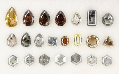 0.16 CT to 0.47 CT Mixed Color Natural Diamonds - Ideal for Engagement Rings, Necklaces, Earrings, and Bracelets - JayKrishna Diamond