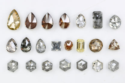 0.16 CT to 0.47 CT Mixed Color Natural Diamonds - Ideal for Engagement Rings, Necklaces, Earrings, and Bracelets - JayKrishna Diamond