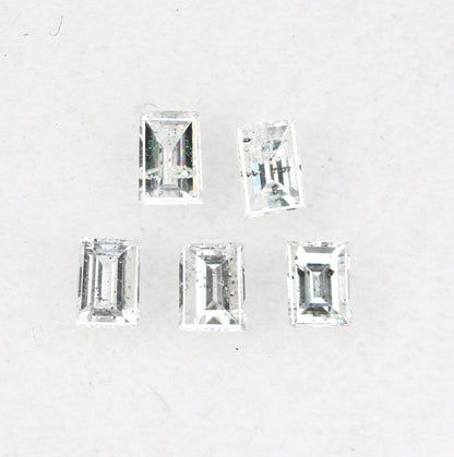 0.26 CT Salt and Pepper Baguette Shape Diamond – Ideal for Engagement Rings | Unique Salt and Pepper Baguette Diamond Jewelry - JayKrishna Diamond