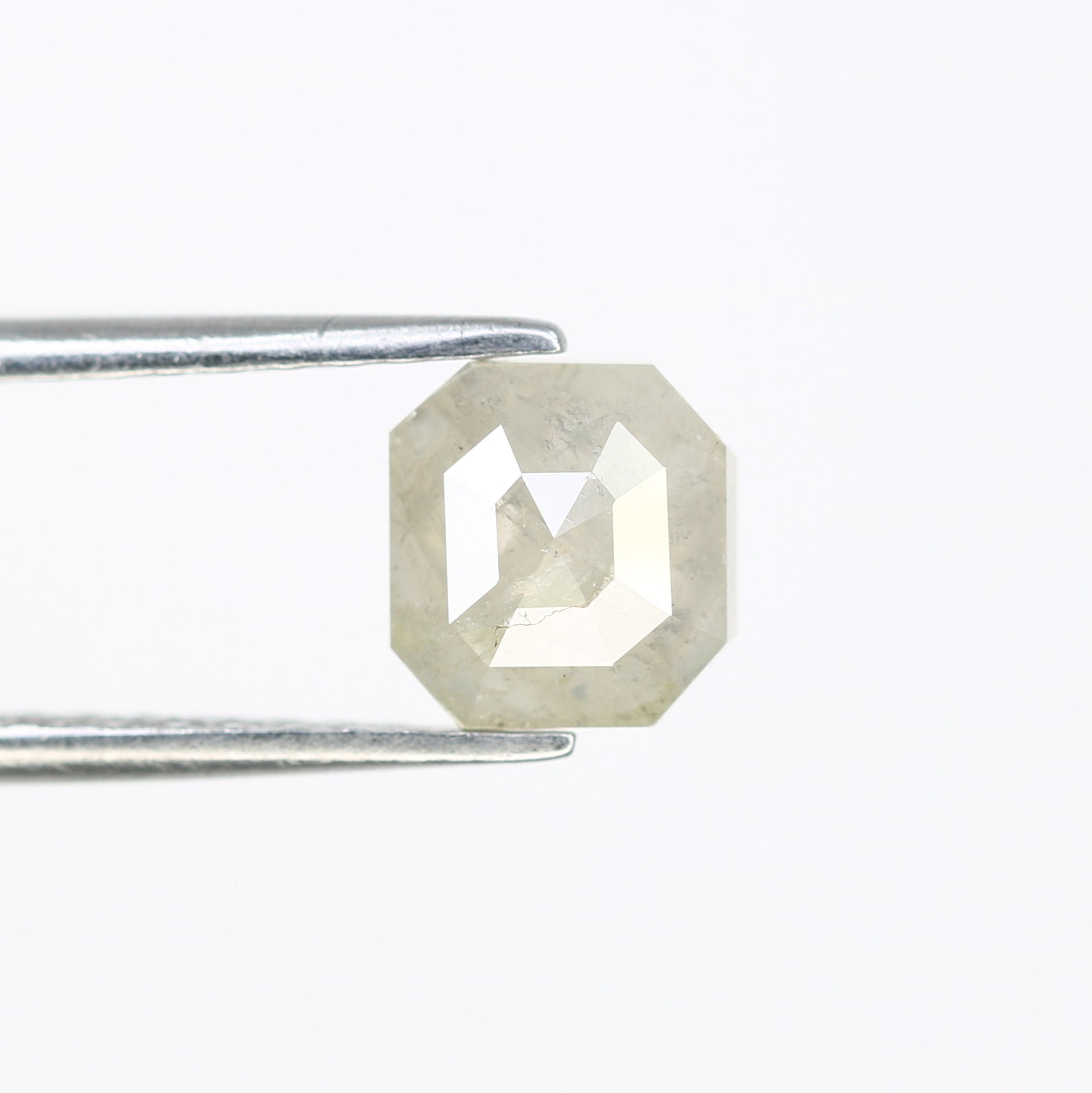 1.38 CT 6.70 MM Emerald Shape Grey Diamond For Diamond Jewelry - JayKrishna Diamond