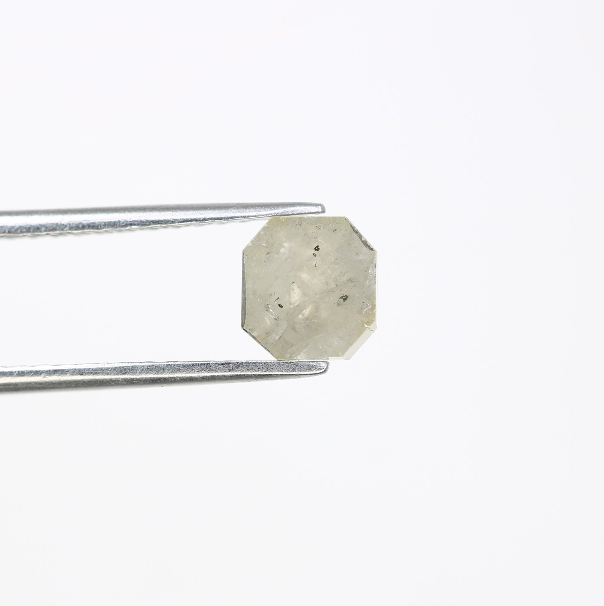 1.38 CT 6.70 MM Emerald Shape Grey Diamond For Diamond Jewelry - JayKrishna Diamond