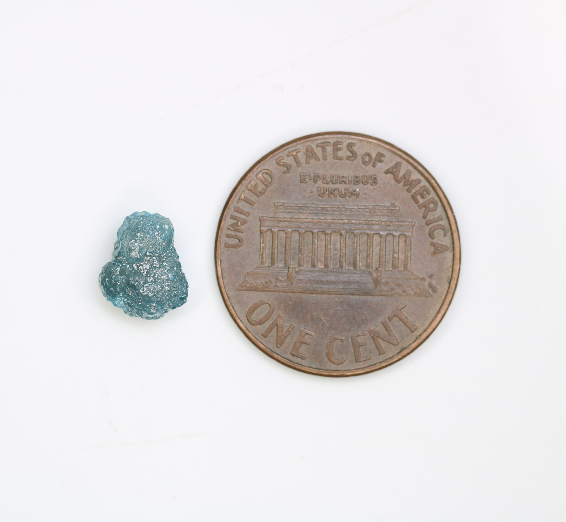 2.01 CT Blue Uncut Rough Diamond For Engagement Ring - JayKrishna Diamond