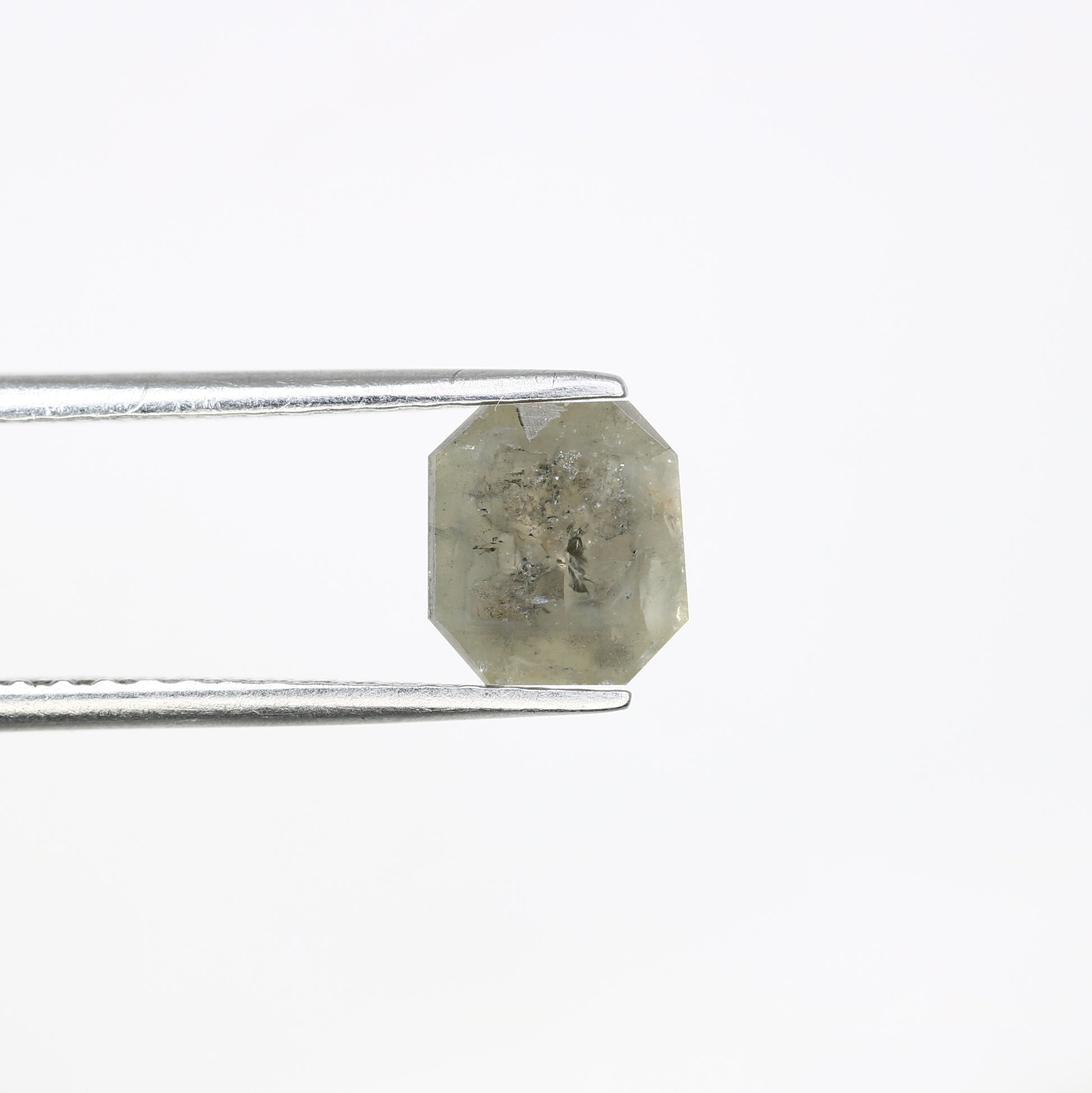 1.38 CT 7.10 MM Grey Emerald Shape Diamond For Diamond Jewelry - JayKrishna Diamond