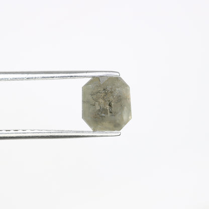 1.38 CT 7.10 MM Grey Emerald Shape Diamond For Diamond Jewelry - JayKrishna Diamond