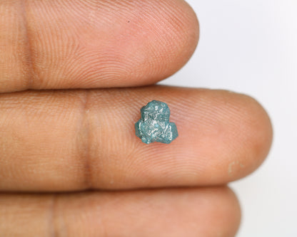 1.52 CT Uncut Rough Blue Diamond For Engagement Ring - JayKrishna Diamond