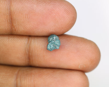 1.52 CT Uncut Rough Blue Diamond For Engagement Ring - JayKrishna Diamond