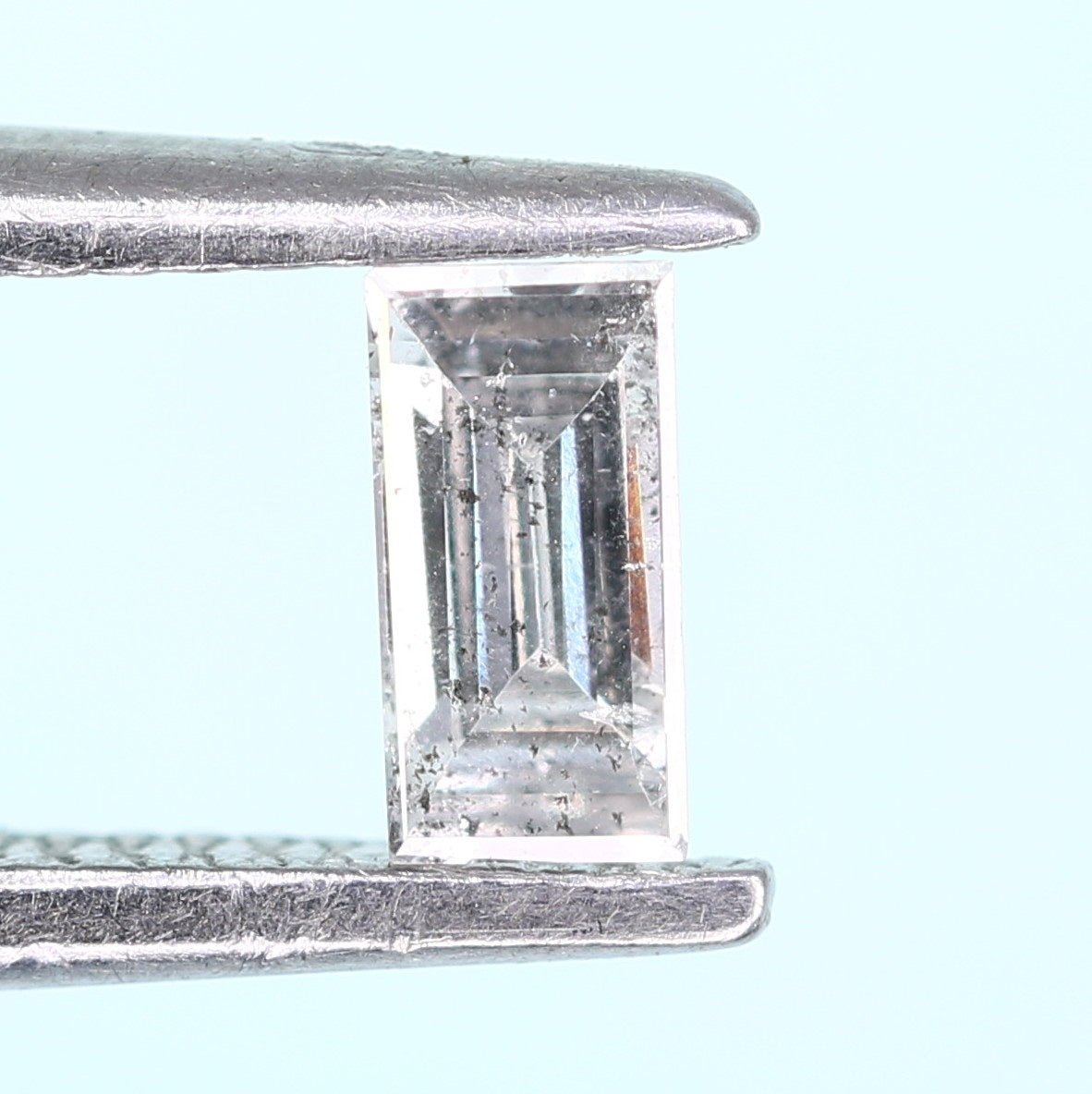 0.15 CT Baguette Shape Salt and Pepper Diamond – Perfect for Engagement Rings and Custom Jewelry - JayKrishna Diamond