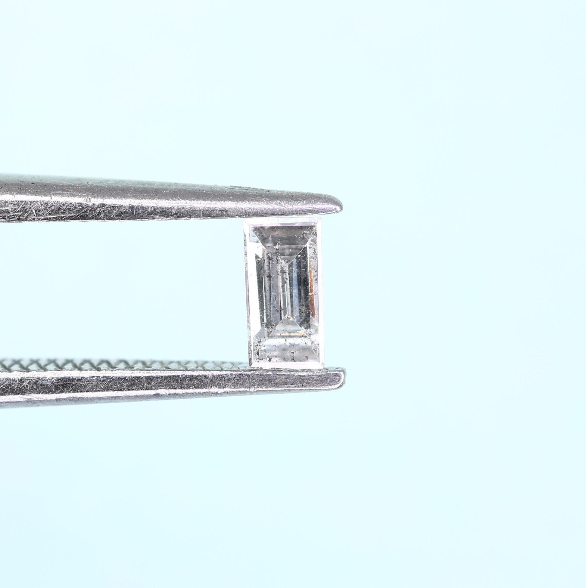 0.15 CT Baguette Shape Salt and Pepper Diamond – Perfect for Engagement Rings and Custom Jewelry - JayKrishna Diamond