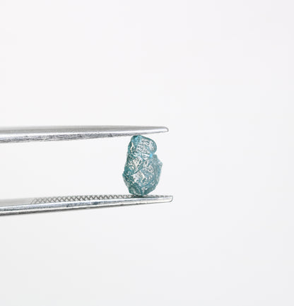 1.02 CT Irregular Cut Rough Blue Raw Diamond For Engagement Ring - JayKrishna Diamond