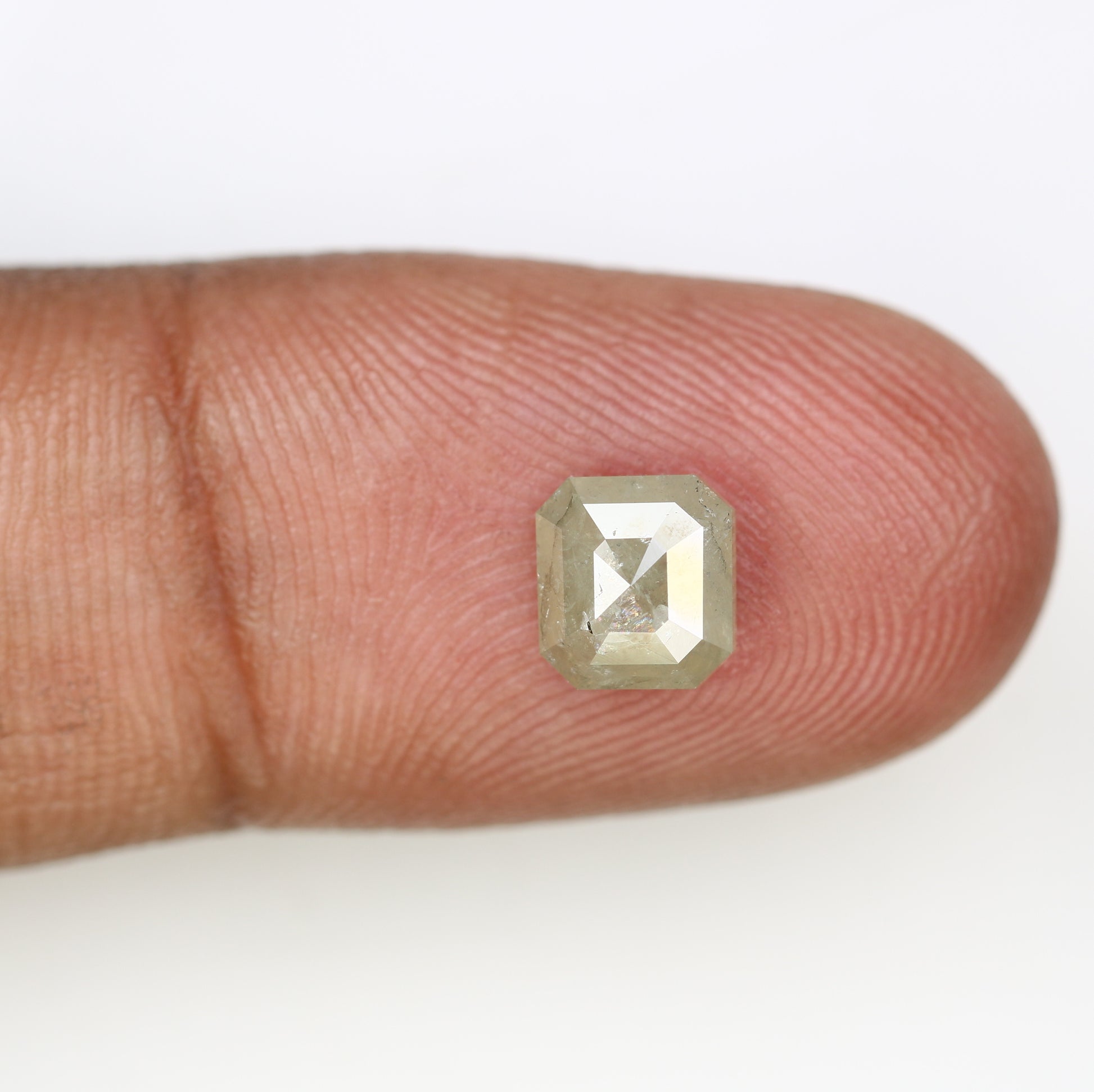 1.48 CT Grey Emerald Cut Natural Diamond For Diamond Jewelry - JayKrishna Diamond