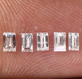 Unique 0.42 CT Baguette Cut Salt & Pepper Diamond | Perfect for Engagement Rings - JayKrishna Diamond