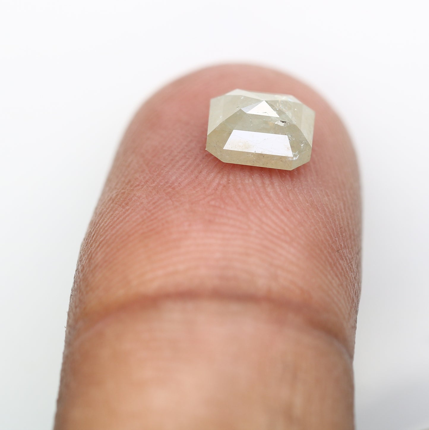 1.48 CT Grey Emerald Cut Natural Diamond For Diamond Jewelry - JayKrishna Diamond