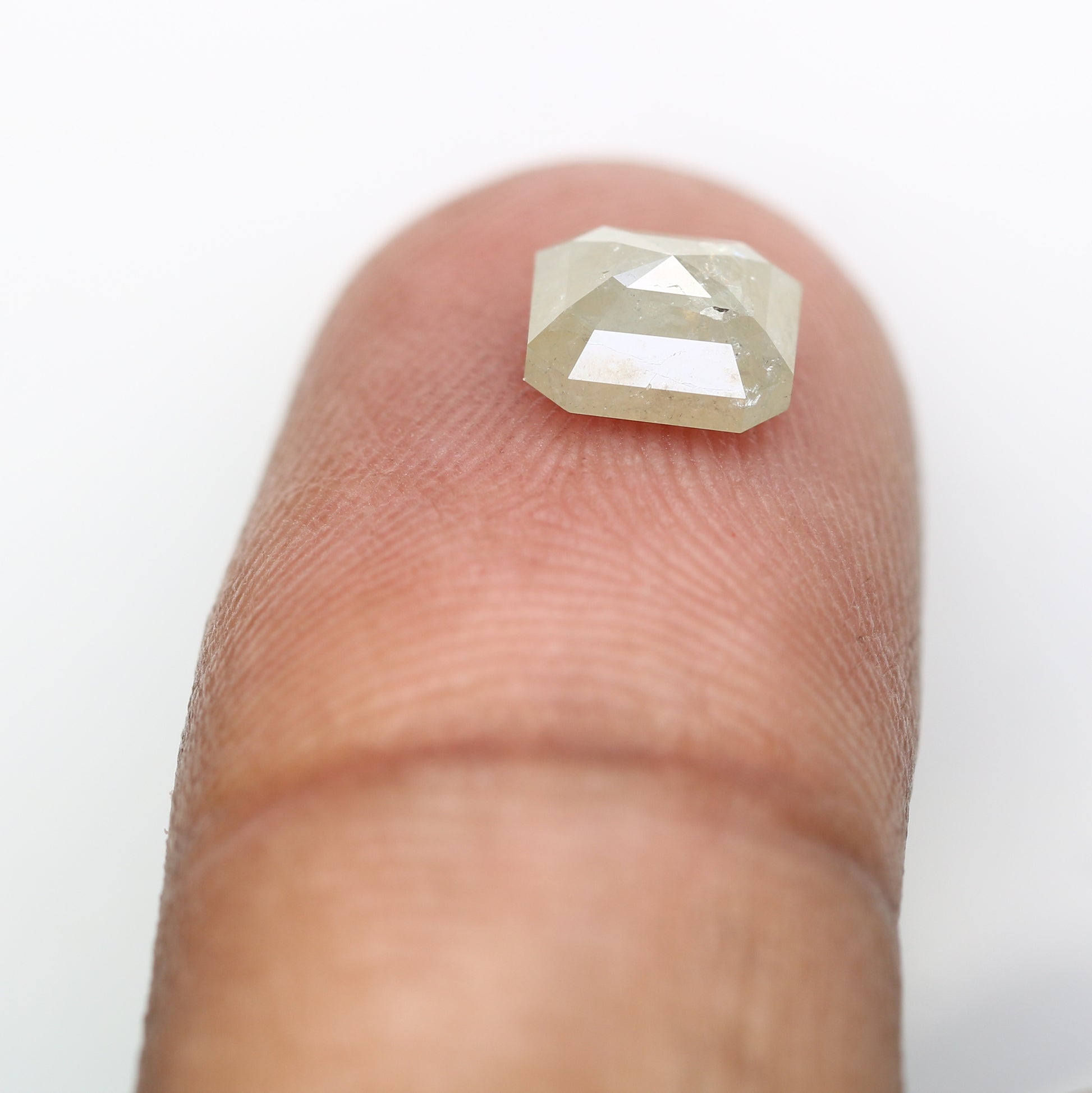 1.48 CT Grey Emerald Cut Natural Diamond For Diamond Jewelry - JayKrishna Diamond