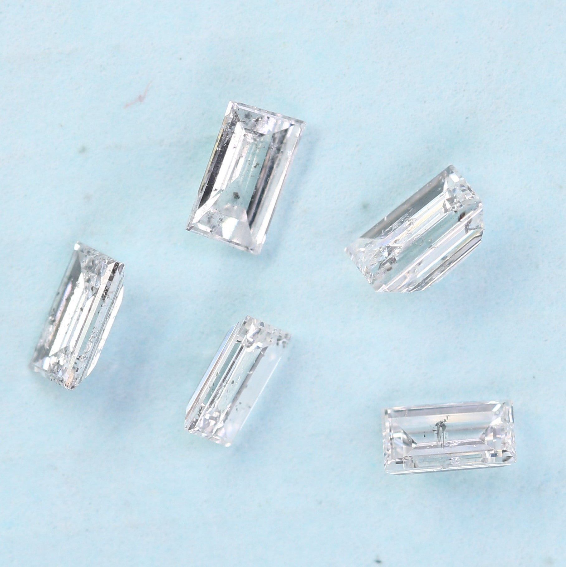 Unique 0.42 CT Baguette Cut Salt & Pepper Diamond | Perfect for Engagement Rings - JayKrishna Diamond