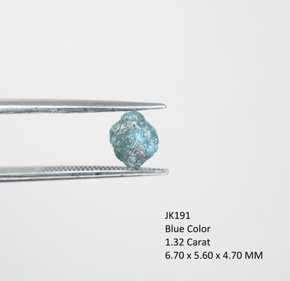 1.32 CT Raw Rough Blue  Irregular Cut Diamond For Engagement Ring - JayKrishna Diamond