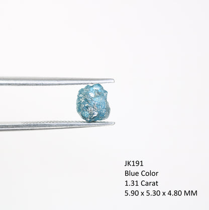 1.31 CT Raw Blue Rough Irregular Cut Diamond For Engagement Ring - JayKrishna Diamond