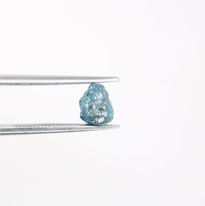 1.31 CT Raw Blue Rough Irregular Cut Diamond For Engagement Ring - JayKrishna Diamond