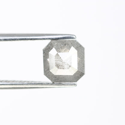 0.92 CT Asscher Shape Salt And Pepper Diamond For Engagement Ring - JayKrishna Diamond