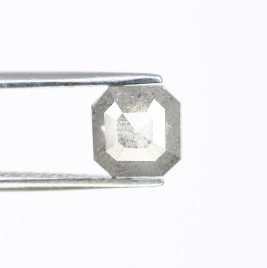 0.92 CT Asscher Shape Salt And Pepper Diamond For Engagement Ring - JayKrishna Diamond