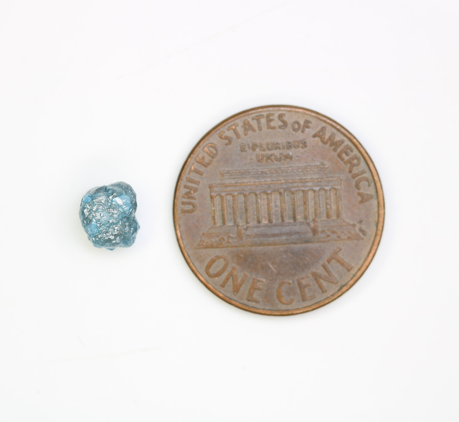 1.31 CT Raw Blue Rough Irregular Cut Diamond For Engagement Ring - JayKrishna Diamond