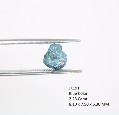 2.23 CT Irregular Cut Raw Blue Rough Diamond For Engagement Ring - JayKrishna Diamond