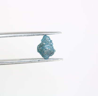 2.23 CT Irregular Cut Raw Blue Rough Diamond For Engagement Ring - JayKrishna Diamond