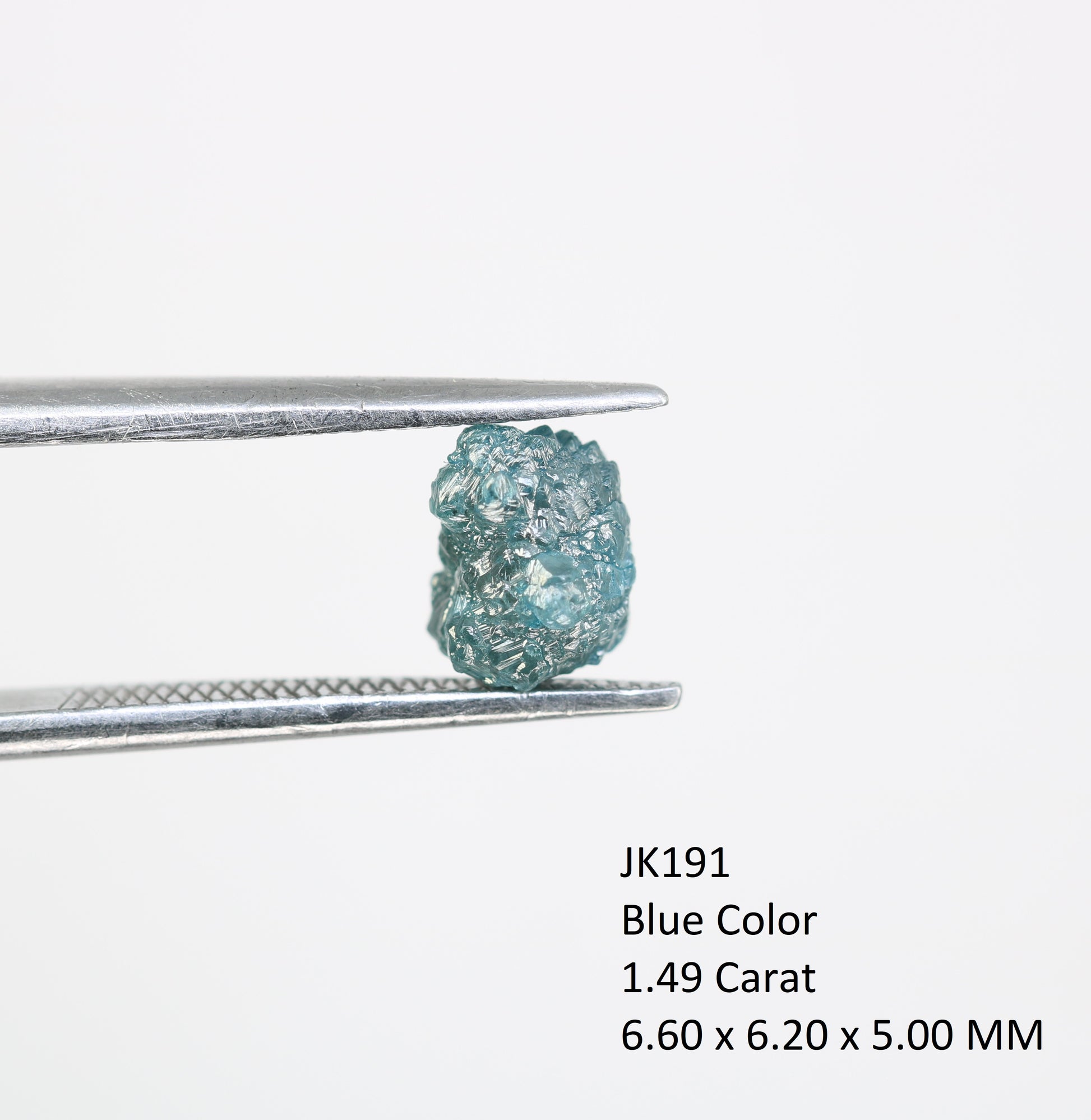 1.49 CT  Blue Irregular Cut Raw Rough Diamond For Engagement Ring - JayKrishna Diamond