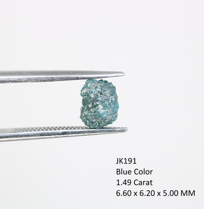 1.49 CT  Blue Irregular Cut Raw Rough Diamond For Engagement Ring - JayKrishna Diamond