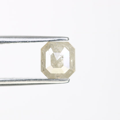 0.68 CT 5.20 MM Loose Grey Emerald Cut Natural Diamond For Engagement Ring - JayKrishna Diamond