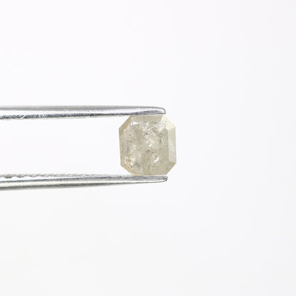 0.68 CT 5.20 MM Loose Grey Emerald Cut Natural Diamond For Engagement Ring - JayKrishna Diamond